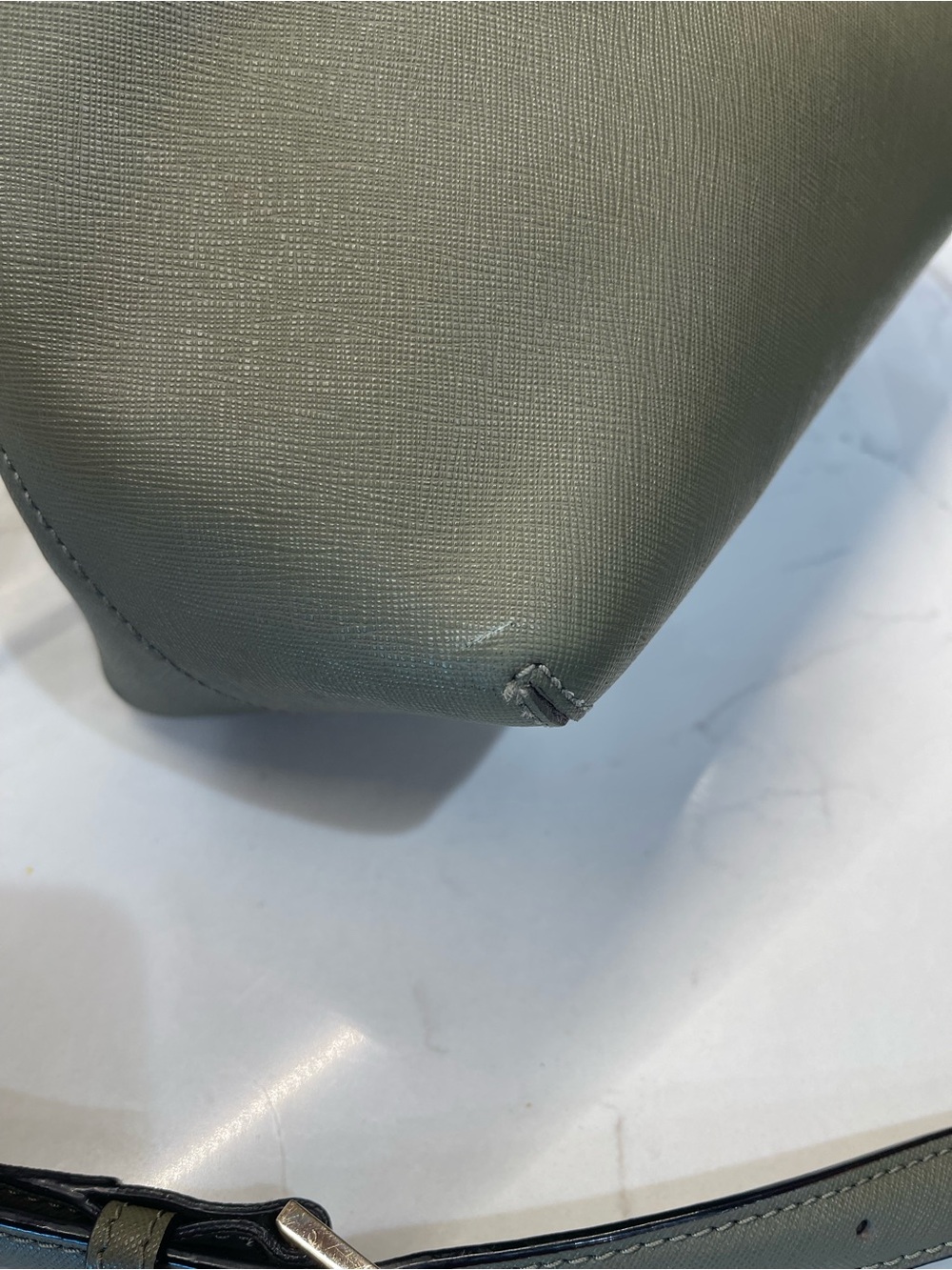 kate spade Sage Green Dome Satchel with Removable Strap - Picture 8 of 12